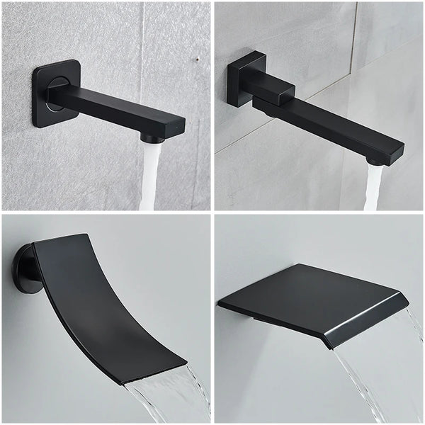 Elegant Black Shower Set