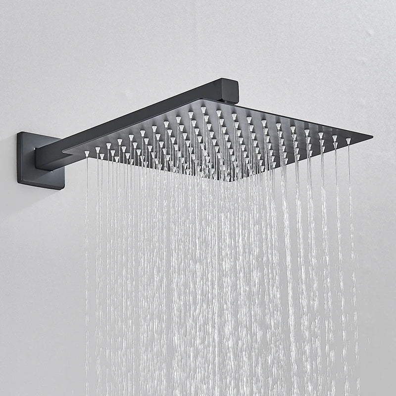 Elegant Black Shower Set